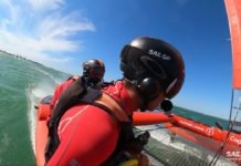  SailGP: El F50 Victoria vuelca y se tiene que retirar en Cádiz