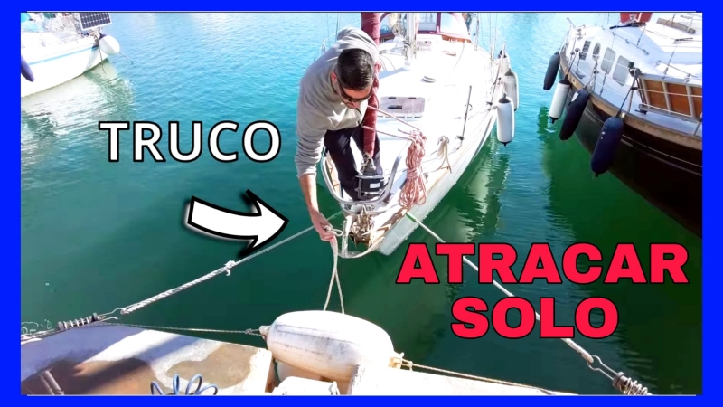Como ATRACAR Y DESATRACAR un Barco en un Pantalán de Proa y Popa en solitario [FÁCIL+3 TRUCOS]
