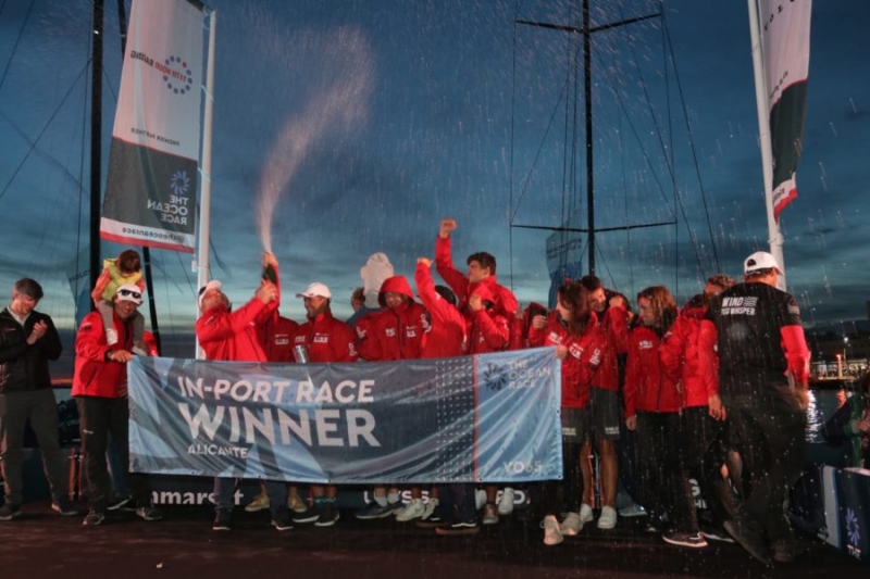 WindWhisper (VO65) y Malizia (IMOCA) ganan la In-Port de Alicante de The Ocean Race