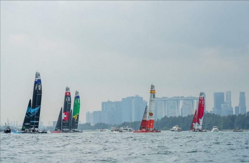 Nueva Zelanda presenta sus credenciales en el Singapur SailGP