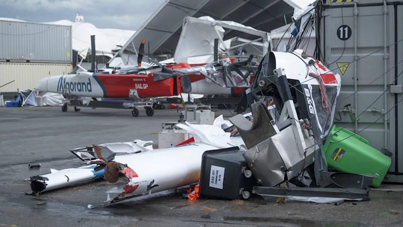 Drama en SailGP: Un vendaval provoca graves destrozos en Sydney