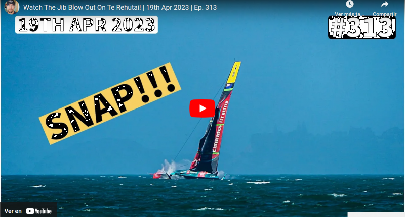 El J2 del Team New Zealand sale disparado y a punto está de causar un drama