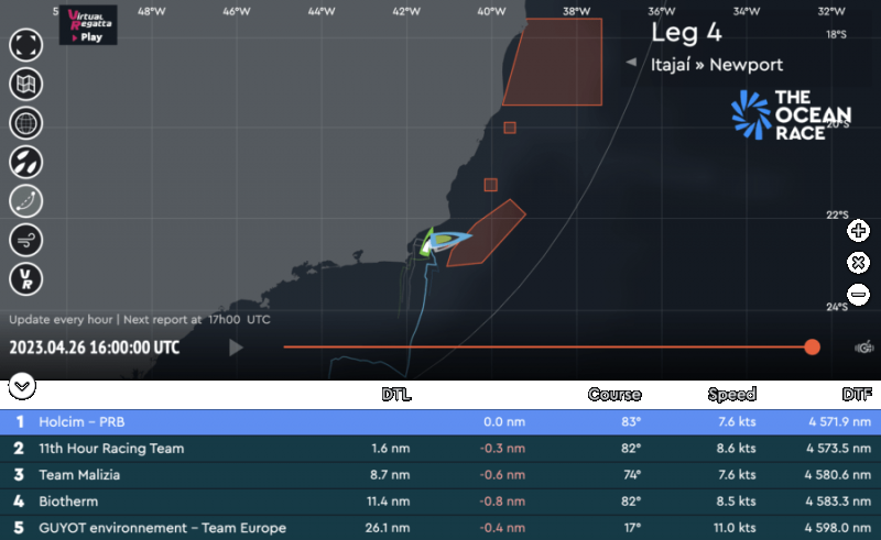 Las zonas de exclusión marcan la cuarta etapa de The Ocean Race