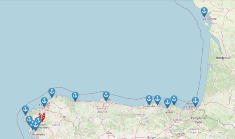 El Camino a Vela parte desde el puerto francés de La Rochelle