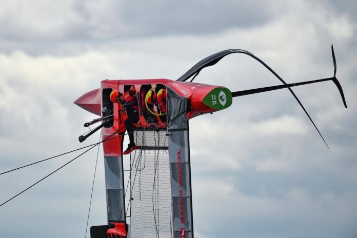 El drama sobrevuela al F50 Victoria en el Gran Premio de SailGP de Dinamarca